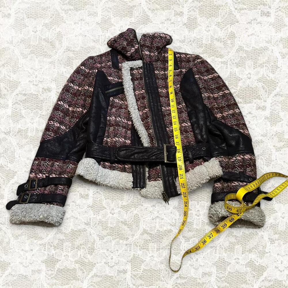 Desigual heavy tweed cropped jacket - Picture 7 of 8